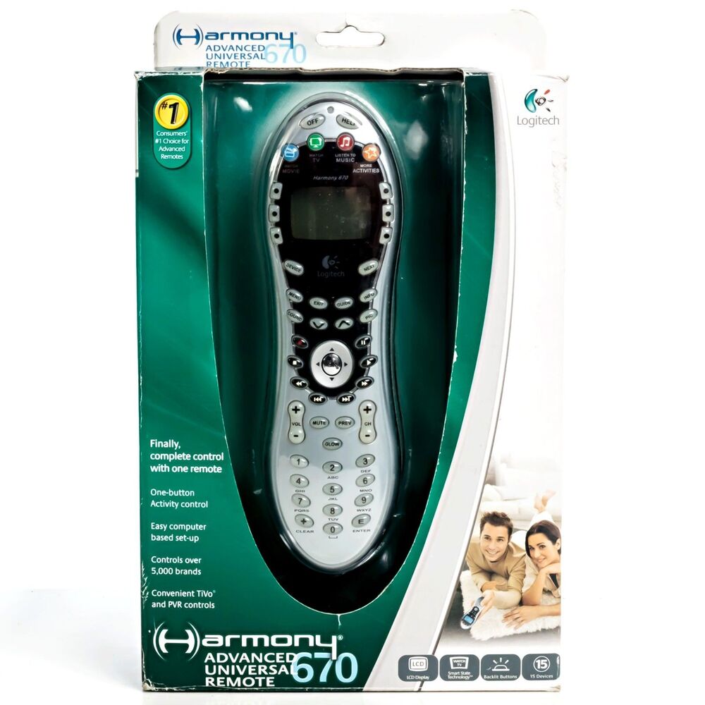 Logitech Harmony 670 Advanced Universal Remote New Open Box Complete